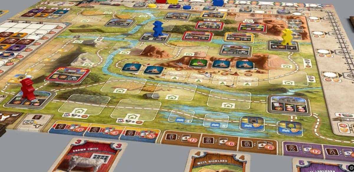 Board games are typically designed for 2 or 4 players, so coming across good 3 player board games does not happen every day. Great Western Trail however is exactly that!