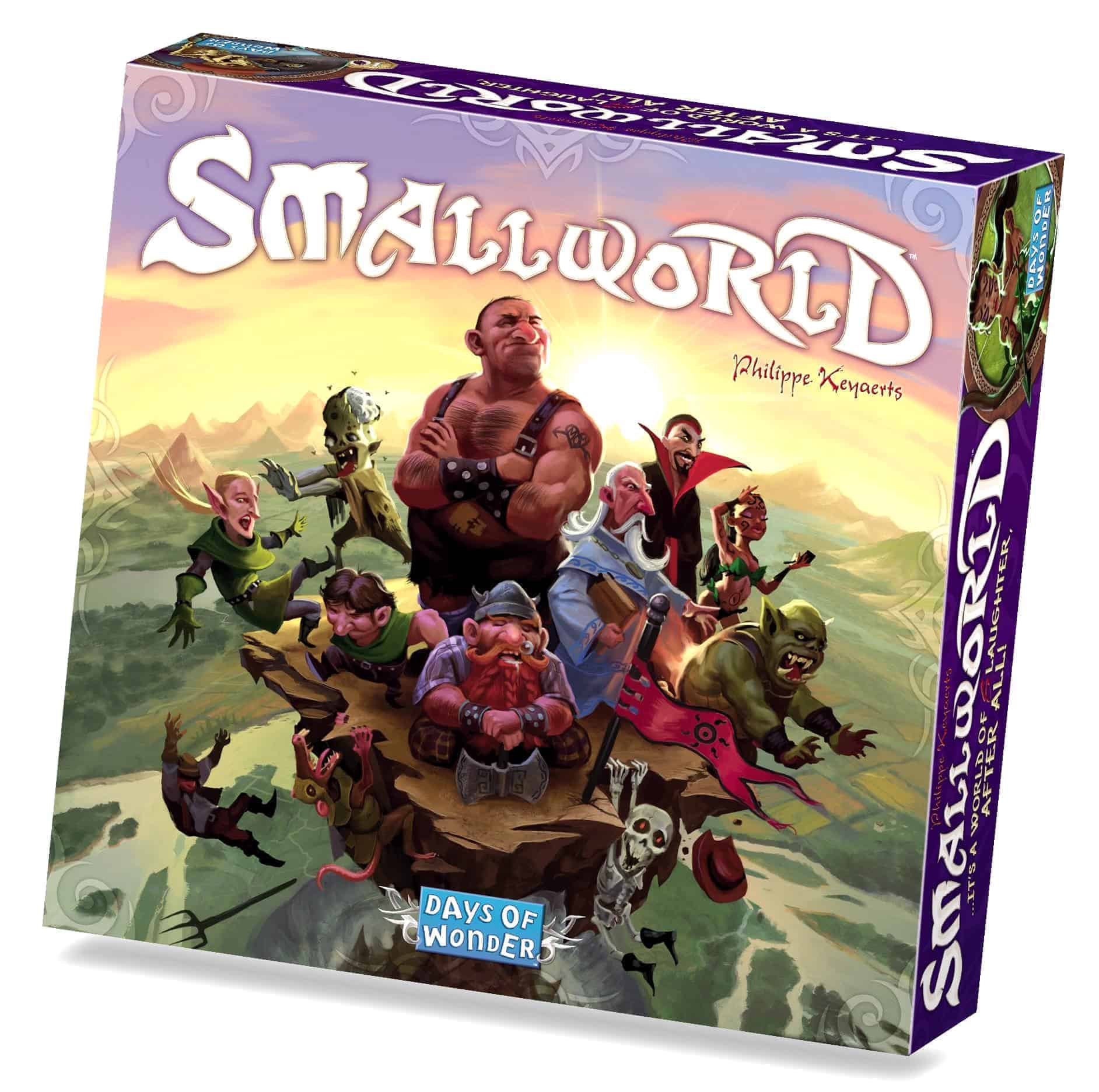 If you want a mix of fun, strategy and beauty - Small World challenges best family strategy games for a pole position.