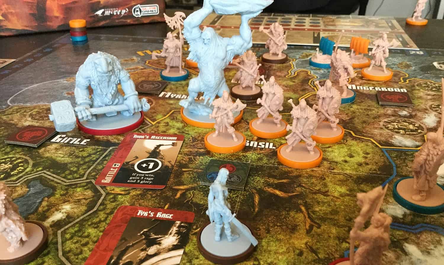 Blood Rage comes with one of the best fantasy board game miniatures around!