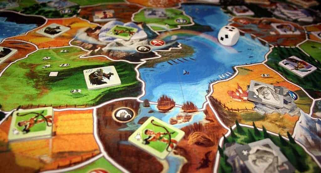 If you are looking for the fantasy games for kids, Small World is highly recommended.