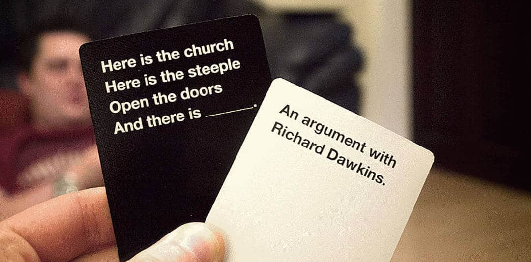 cards against humanity is a party game that is easy to learn and play in under 20 minutes