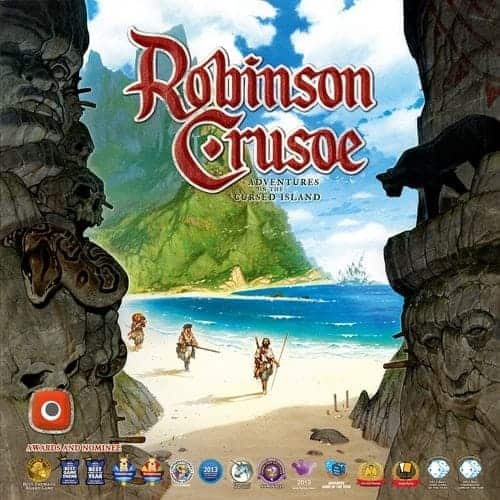 The all time favorite Robinson Crusoe is not only one of the most awarded one-player board games, it is also one of the most thematic, engaging, multiplayer survival games we have played.