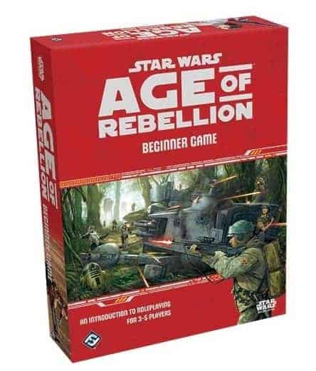 There are number of star wars roleplaying games out, but Star Wars: Age of Rebellion Beginner Game is one of the best ways to start.